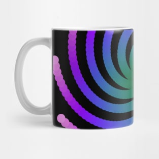 Galaxy Spiral | Light Nebula Pink Blue Green Mug